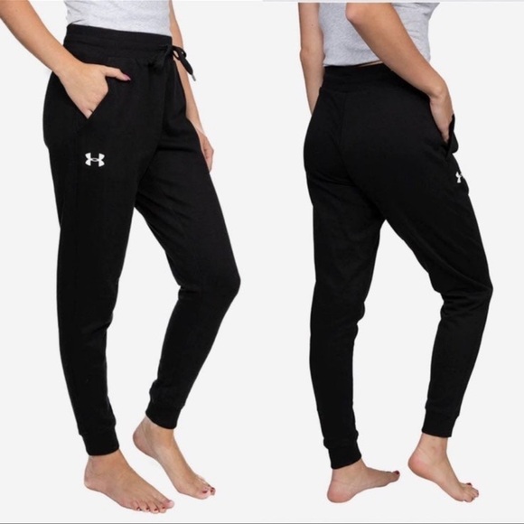 (NWT) Under Armour (3) Women's Rival Super Soft Joggers, Medium - Picture 3 of 9